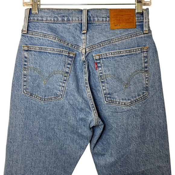 Levi's® Premium 501® STRETCH SKINNY EMBROIDERED JEANS WOMEN'S 26 RANCH WESTERN - Picture 6 of 16